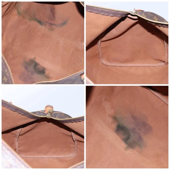 LOUIS VUITTON Monogram Keepall 55 Boston Bag M41424 LV Auth 119973 - Picture 15 of 16